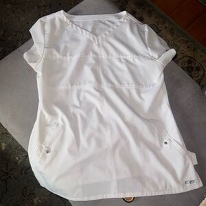Greys Anatomy White Barco Scrub Top